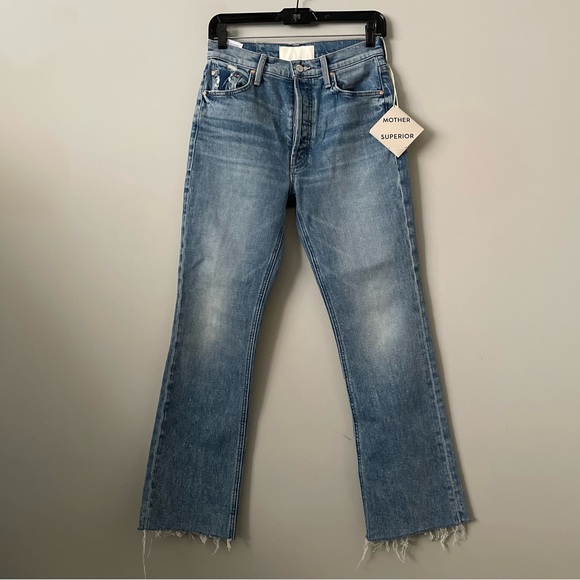MOTHER Superior The Tripper Flood Fray Jeans Size 26 NWT - Picture 2 of 8